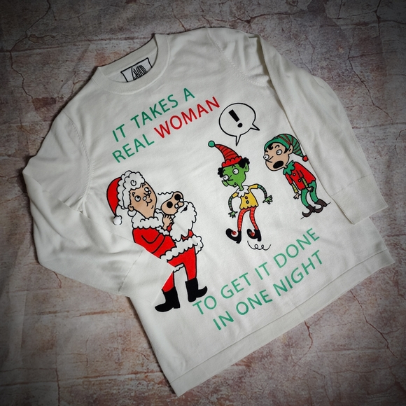 Whoopie Goldberg Christmas Sweater 2018 - Picture 1 of 8